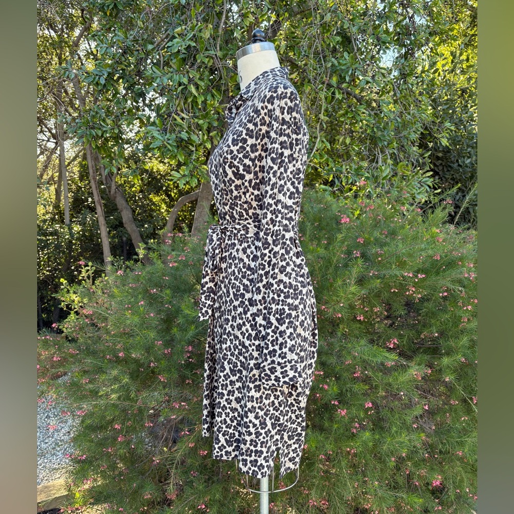 0039 Italy silk shirtdress with optional fabric belt - size XL - Picture 4 of 5